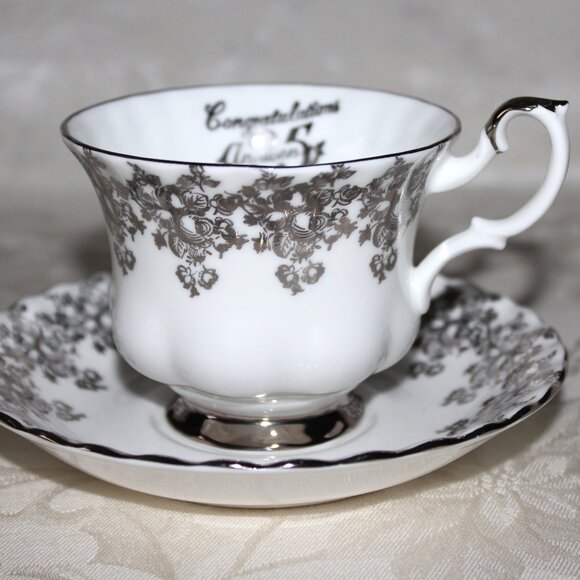 Vintage 25th Anniversary Plate | Saji Japan Fine China | Anniversary Gift - Picture 5 of 6